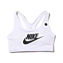 NIKE AS NIKE SWOOSH FUTURA BRA WHITE/BLACK 899371-100画像
