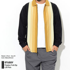 STUSSY Preston Full Zip L/S Polo 1140151画像