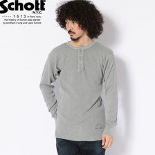 Schott THERMAL HENLEY NECK LONGSLEEVE T-SHIRT 3193111画像