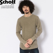 Schott THERMAL CREW NECK LONGSLEEVE T-SHIRT 3193110画像