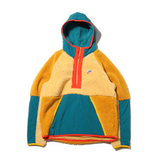 NIKE AS M NSW HE HOODIE HZ WINTER CLUB GOLD/GEODE TEAL/GOLD SUEDE BV3767-723画像