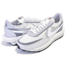NIKE LDWAFFLE/SACAIsummit white/white-wolf grey BV0073-100画像