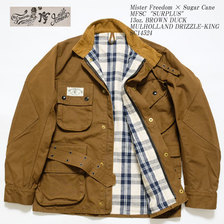 Mister Freedom &times; Sugar Cane "SURPLUS" 13oz.BROWN DUCK MULHOLLAND DRIZZLE-KING SC14524画像