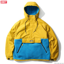 OBEY SPLITS SHERPA ANORAK (GOLDEN PALM MULTI)画像