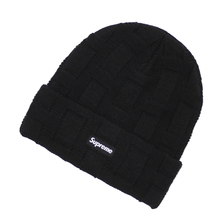 Supreme 19FW Basket Weave Beanie BLACK画像