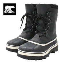 SOREL CARIBOU WP Black, Dark Stone NM1000-016画像