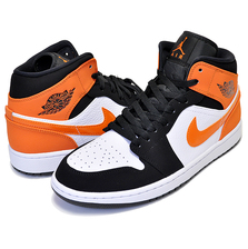 NIKE AIR JORDAN 1 MID SHATTERED BACKBOARD black/starfish-starfish-white 554724-058画像