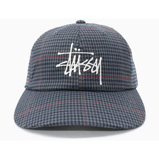 STUSSY Big Logo Check Low Pro Cap 131897画像