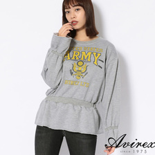 AVIREX FLARE HEM ARMY PRINT PULLOVER 6293131画像