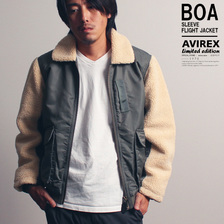 AVIREX BOA SLEEVE FLIGHT JACKET 6192242画像