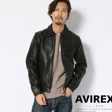 AVIREX LEATHER TRUCKER JACKET 6191056画像