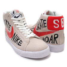 NIKE BLAZER SB PREMIUM SE QS SUMMIT WHITE/TEAM ORANGE 819861-188画像