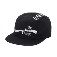 COCA-COLA by ATMOS LAB THE REAL THINGS CAMP CAP BLACK AL19F-HG04-BLK画像