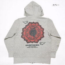 GO-COO!!SAKURA ジップ パーカー "梵字ゴクー" GSJP-8260画像