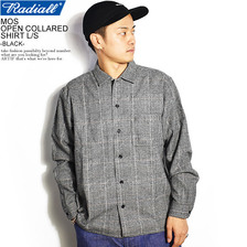 RADIALL MOS - OPEN COLLARED SHIRT L/S -BLACK- RAD-19AW-SH010画像