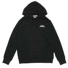 CDG COMME des GARCONS ONE POINT LOGO HOODIE BLACK画像
