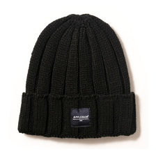 APPLEBUM Patch Knit Cap BLACK画像