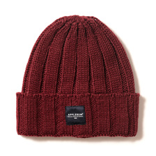 APPLEBUM Patch Knit Cap BURGUNDY画像