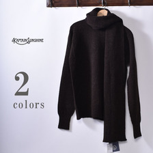Kaptain Sunshine Shetland Scarf Neck Seemless P/O Sweater KS9FKN03画像