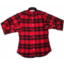 INDIVIDUALIZED SHIRTS L/S STANDARD FIT B.D. CHECK FLANNEL red画像