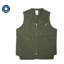 POST OVERALLS 3501 NORTHWEST 2 NYLON TAFFETA VEST w/Thinsulate olive画像