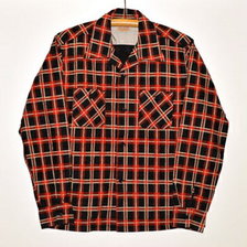 STYLE EYES PRINTED PLAID FLANNEL L/S SPORTS SHIRT SE28263画像