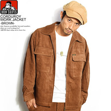 BEN DAVIS CORDUROY WORK JACKET -BROWN- G-9780010画像