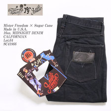 Mister Freedom &times; Sugar Cane Made in U.S.A. 16oz. MIDNIGHT DENIM CALFORNIAN SC41866画像