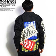 Zephyren WORK SHIRT L/S -BLACK- Z19AD22B画像