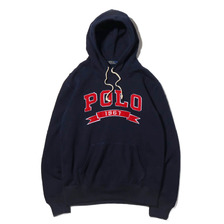 POLO RALPH LAUREN LSPOHOODM2-LONG SLEEVE-KNIT NAVY画像