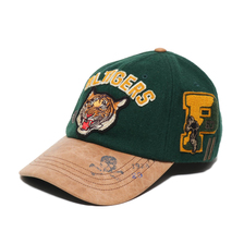 POLO RALPH LAUREN VARSITY CAP-HAT GREEN MULTI画像