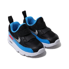 NIKE AIR MAX TINY 90 TD BLACK/METALLIC SILVER-BLUE HERO 881924-016画像