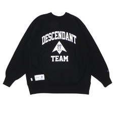 Ron Herman &times; DESCENDANT TEAM CREW NECK SWEATSHIRT BLACK 192ATDS-CSM27画像