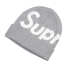 Supreme 19FW Big Logo Beanie GRAY画像