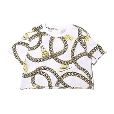 NIKE AS W NSW TEE GLAM DUNK CROP WHITE CI9356-100画像