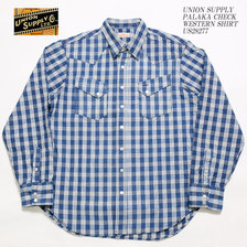 UNION SUPPLY PALAKA CHECK WESTERN SHIRT US28277画像