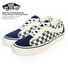 VANS Bold Ni (Checkerboard) Dress Blues/Trekking Green VN0A3WLPT94画像