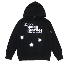 COMME des GARCONS BLACK MARKET FUTURA 2000 Hoodie BLACK画像