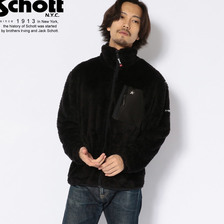 Schott LEATHER POCKET PILE JACKET 3192042画像