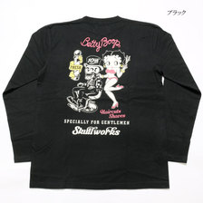 SKULL WORKS &times; BETTY BOOP 10周年記念モデル ロンT "バーバースタイル" BTY-68画像