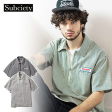 Subciety HALF ZIP SHIRT 102-22503画像