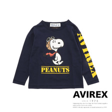 AVIREX &times; PEANUTS SNOOPY L/S T-SHIRT 421019305画像