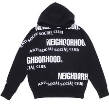 NEIGHBORHOOD &times; Anti Social Social Club 19AW ASSC/C-HOODED.LS BLACK 192MBASN-CSM01S画像