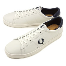 FRED PERRY SPENCER LEATHER PORCELAIN/NAVY B7251-254画像