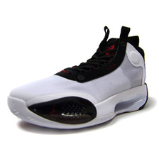 NIKE AIR JORDAN XXXIV GS "BRED" WHITE/UNIVERSITY RED-BLACK/BLANC/NOIR/UNIVERSITE ROUGE BQ3384-100画像