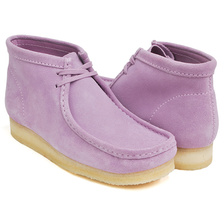Clarks WALLABEE BOOT LAVENDER SUEDE 26143241画像