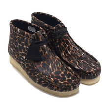 Clarks WALLABEE BOOT BLK ANIMAL PRINT 26146759画像