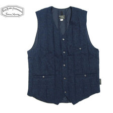 Rocky Mountain Featherbed 200-192-62 HERRINGBONETWEED DOWN GILLET navy画像