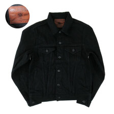 ONI DENIM サードタイプ デニムジャケット 20oz シークレットブラック 02527P-ZR-BK画像