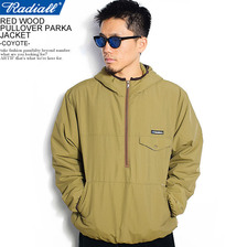 RADIALL RED WOOD - PULLOVER PARKA JACKET -COYOTE- RAD-19AW-JK020画像